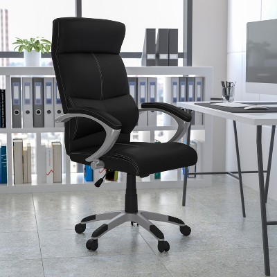 High Back Black LeatherSoft Executive Swivel Office Chair