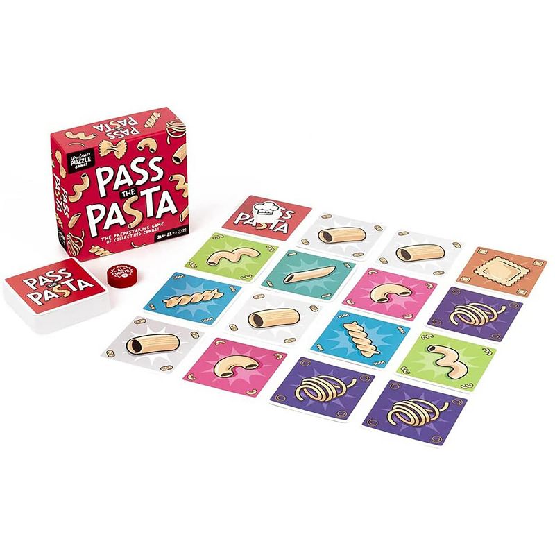 Professor Puzzle USA, Inc. Pass The Pasta | Family Board Game of Strategy and Shape Collection, 1 of 5