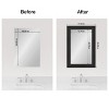 Amanti Art Mirror Makeover Bathroom Mirror Frame Border Kit - Fully Assembled Peel and Stick Frame - Mirror NOT Included - Shipwreck  Narrow Trim - 4 of 4