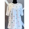 Women's Crown Jewels Embellished Cotton Tee - La' Ros - 2 of 3