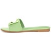 Journee Collection Womens Clair Tru Comfort Foam Slide Low Block Heel Sandals Green 7 - 2 of 4