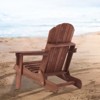 FATMOON Oversize Wooden Outdoor Folding Adirondack Chair with Pre-Assembled BackRest & SeatBoard, Wood Patio Chair for Garden Backyard - 2 of 4