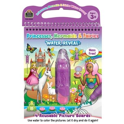 Teacher Created Resources Princesses, Mermaids & Fairies Water Reveal, Case of 6