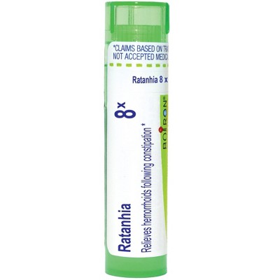 Ratanhia 8X by Boiron Homeopathic Single Medicine For Pain  -  80 Pellet