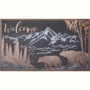 A1HC All Weather Rubber Door Mat, 18”X30”, Dirt Grabber Durable Welcome Doormat, Low Profile Entryway Mats for Home - 1 of 4