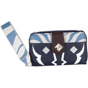 Star Wars Ahsoka Tano Full Zip Closure Wrist Strap Wallet w/ Tech Pocket - 1 of 4