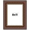 PosterPalooza | Photo Size Traditional Brown Picture Frame - UV Acrylic, Foam Board Backing, Hanging Hardware - 2 of 4