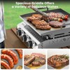 Kismile 2/3 Burner Food Grade SUS304 Tabletop Griddle, 16,000 BTU 310 Sq. In. Portable Propane Gas Griddle - 2 of 4