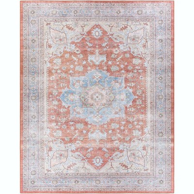 Mark & Day North Pekin 7'6"x9'6" Rectangle Washable Woven Indoor Area Rugs Dark Brown