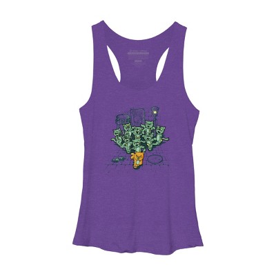 Women's Design By Humans Bad Past Lives By LetterQ Racerback Tank Top
