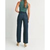 Women's Retro Wide Straight Jeans - JUST BLACK DENIM - 3 of 4
