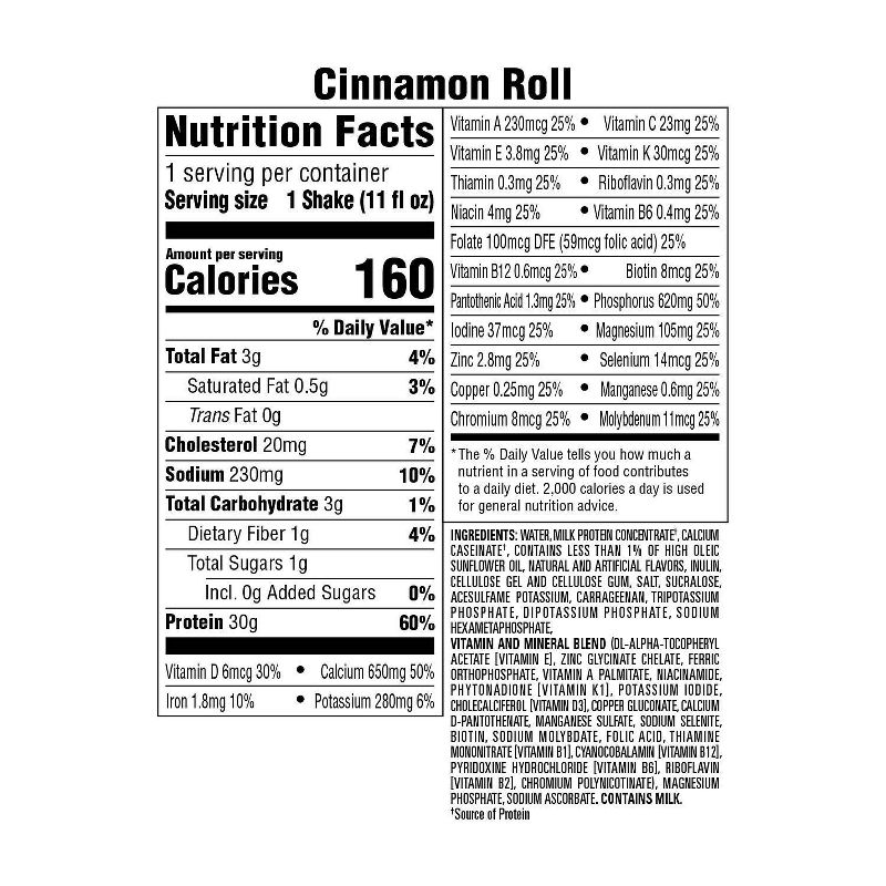 Premier Protein Nutritional Shake - Cinnamon Roll - 11 fl oz/4pk, 6 of 15
