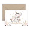 Paper Frenzy Woodland Animals Thank You Note Cards and Kraft Envelopes 24 pack - 2 of 4