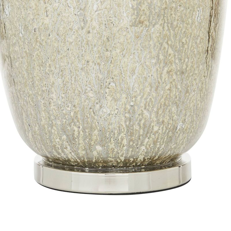 Glam Glass Table Lamp with Faux Mercury Glass Finish Silver - Olivia &#38; May, 5 of 24