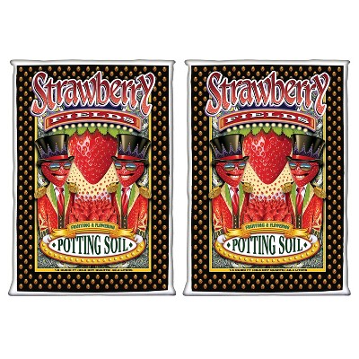 FoxFarm Strawberry Fields Flowering Garden Potting Soil, 1.5 Cubic Feet (2 Pack)