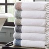 600 GSM 6 - Piece Towel Set with Filgree Jacquard Border Taupe Bath Towel- 27"x54", Hand Towel- 16"x28", Washcloth- 13"x13" - 2 of 4