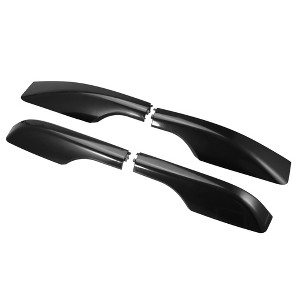 Unique Bargains Car Roof Rack Side Rails End Cover Cap for Toyota Land Cruiser LC200 J200 2008-2021 Plastic Black 4pcs - 1 of 4