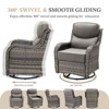 Belord Patio Furniture Set with 6-inch Extra Thick Cushions, High Back Outdoor Patio Furniture with Swivel Chairs, 4 Pieces Outdoor Conversation Set - 4 of 4