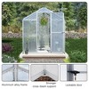 Aoodor 6' x 8' Walk-in Greenhouse Polycarbonate Panel Hobby Greenhouses with Aluminum Frame Heavy Duty with 1 Vent Window & Lockable Door - 4 of 4