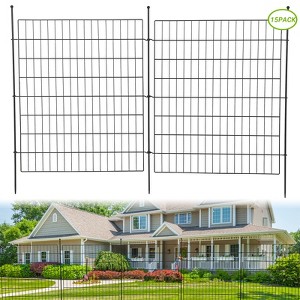 No Dig Decorative Fence for Outdoor ,Yard, Patio,Animal Barrier Rustproof Metal Wire Panel,Temporary Dog Fence - 1 of 4