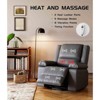 Electric Power Lift Recliner Chair with Heat & Massage - PU Leather Recliner for Elderly & Mobility Impaired, Adjustable Back and Legs - 4 of 4