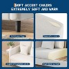 51.9" Plush Chenille Accent Chair & Loveseat - Tool-Free Setup Comfy Armchair for Living Room, Bedroom, or Cozy Reading Nook - 4 of 4