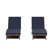 WestinTrends All Weather Wicker Outdoor Patio Chaise Lounge with Cushion (Set of 2) - 3 of 3