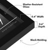 Americanflat 6x9 Picture Frame with Shatter-Resistant Glass - Streamline Collection - Thin Border Picture Frame for Tabletop and Wall Display - Black - 3 of 4