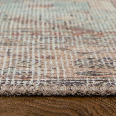 Elegant Percy Black Chenille 8'x6' Washable Rectangular Rug