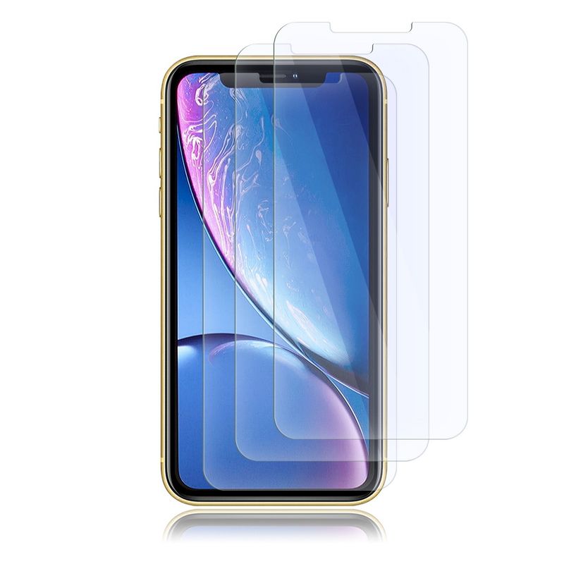Insten 3-Pack for iPhone 11/ XR (6.1") Clear Tempered Glass Screen Protector 9H Hardness Compatible with Apple iPhone 11/ XR, 3 of 10
