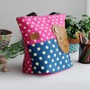 Slickblue Cute Bear Hand-Appliqued Tote Bag for Kids —Multi Color & Sizes, Shoulder Strap, Interior Pocket - 2 of 3