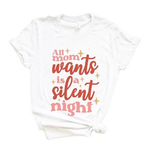 Simply Sage Market Women's Mom Wants A Silent Night Short Sleeve Graphic Tee - 1 of 4