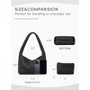 CLUCI Woven Shoulder Bag for Women, Vegan Leather Purse Tote Handbag 2PS - 3 of 3