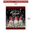 Christmas Blanket, Red Gnomes Christmas Throw Blanket, Xmas Home Decor, Soft Flannel Throw Blankets 50x60 - 4 of 4