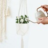 Unique Bargains Macrame Plant Hanger Woven Cotton Indoor Outdoor Decorative - 3 of 4