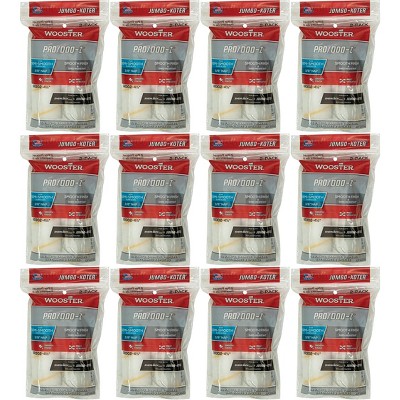 Wooster 4.5" Jumbo-Koter Pro/Doo-Z 3/8" Nap 12 Sets Of 2-Pack Roller Cover # RR302-4.5-12PK