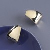 SOHI Women's California Gold Minimal Hoop Earrings - 2 of 4