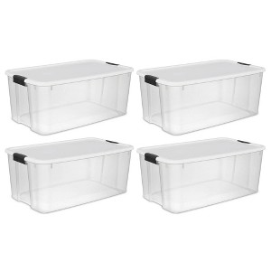 Sterilite Ultra Latch Box, Stackable Storage Bin with Lid, Plastic Container with Heavy Duty Latches to Organize - 1 of 4