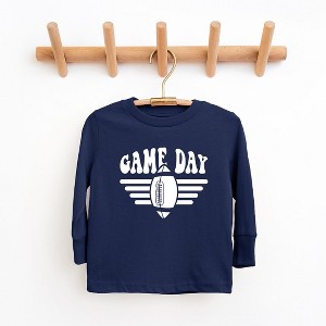 The Juniper Shop Football Game Day Stripes Youth Long Sleeve Tee - 1 of 2