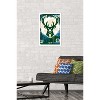 Trends International NBA Milwaukee Bucks - Maximalist Logo 23 Framed Wall Poster Prints - 2 of 4