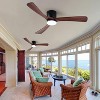 HUMHOLD Wood Ceiling Fan with Lights and Remote for Bedroom, Living Room - 2 of 4