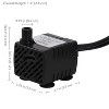 Sunnydaze Indoor/Outdoor Small Fountain or Aquarium Water Pump with 6 Multi-Color LED Ring Light and Transformer - 40 GPH - 12 Volts - 4 of 4