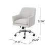 NicBex Adjustable Office Chair with Wheels,Modern Computer Chair with Chrome Base,Swivel Desk Chair for Adult,Student - 3 of 4