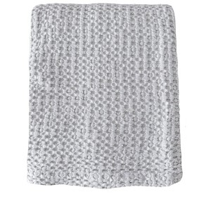 Stonewashed Cotton Waffle Bed Blanket - 1 of 4