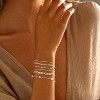 Gold Bracelets for Women, 14K Dainty Gold Plated Stackable Bracelets for Women Trendy Waterproof CZ Tennis Bracelet Set - 3 of 4