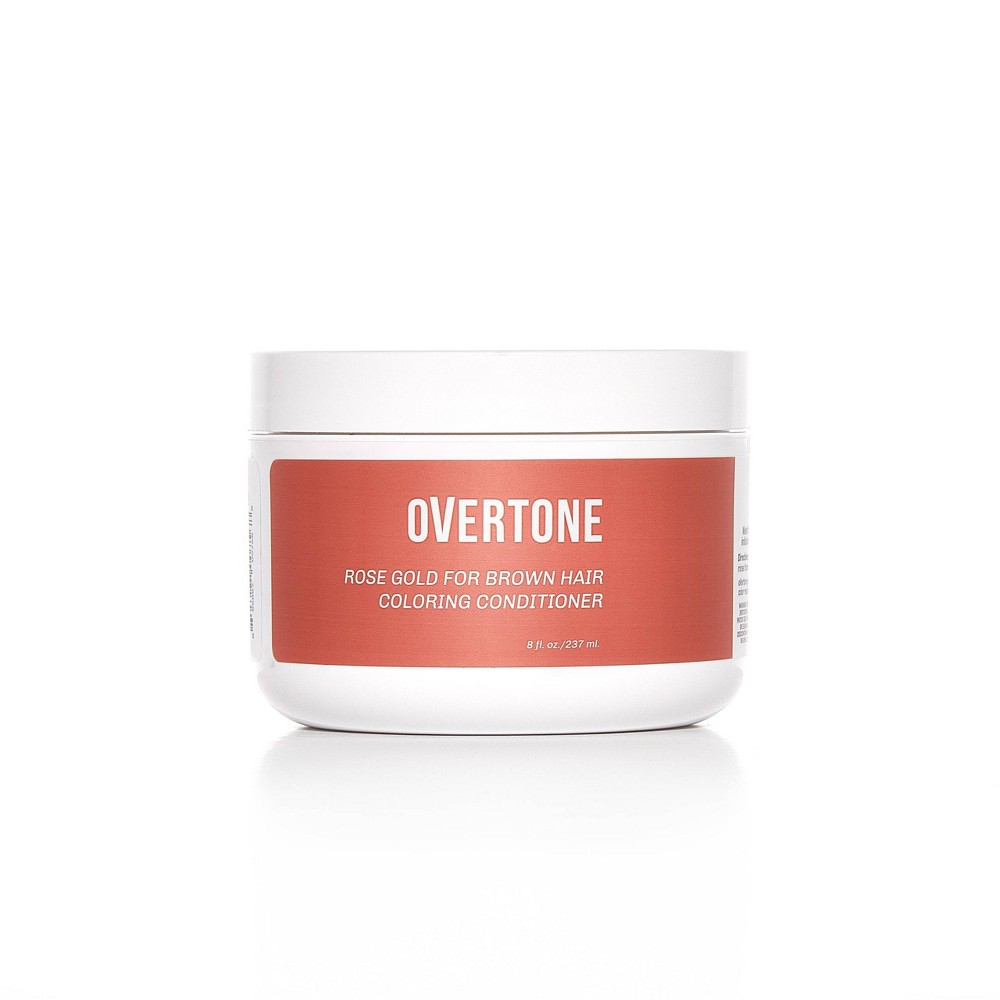 oVertone Hair Care Semi-Permanent Conditioner - Rose Gold for Brown - 8 fl oz