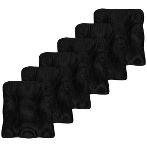 Fluffy Memory Foam Tufted Chair Cushion Non Slip Microdot Rubber Back by Sweet Home Collection® - 1 of 4