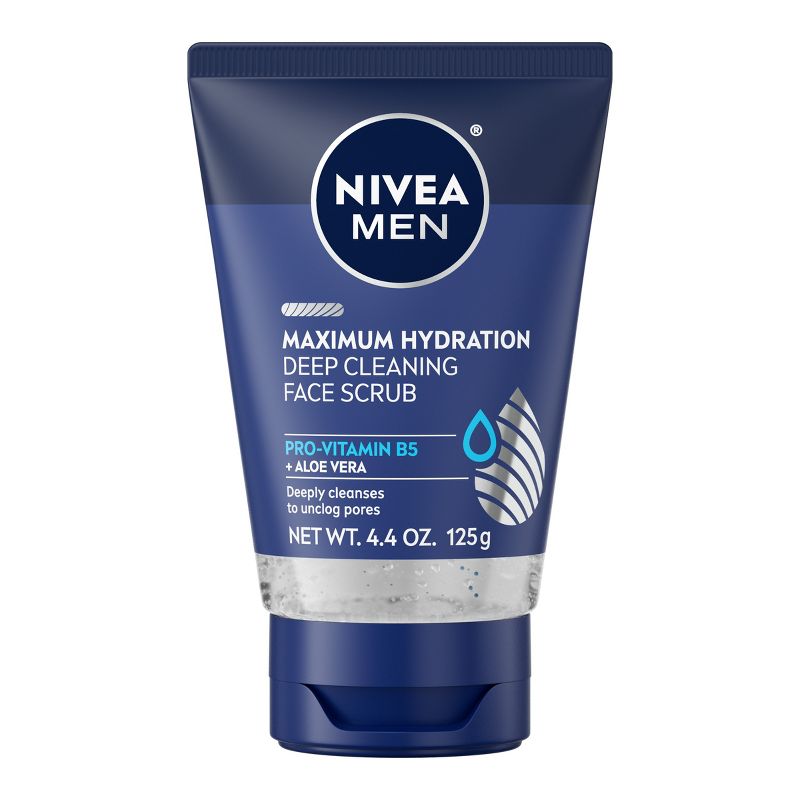 NIVEA Men Maximum Hydration Deep Cleaning Face Scrub with Aloe Vera - 4.4oz, 1 of 15