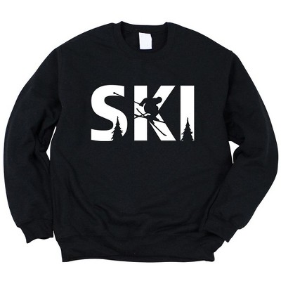 Simply Sage Market Women's Graphic Sweatshirt Ski With Trees