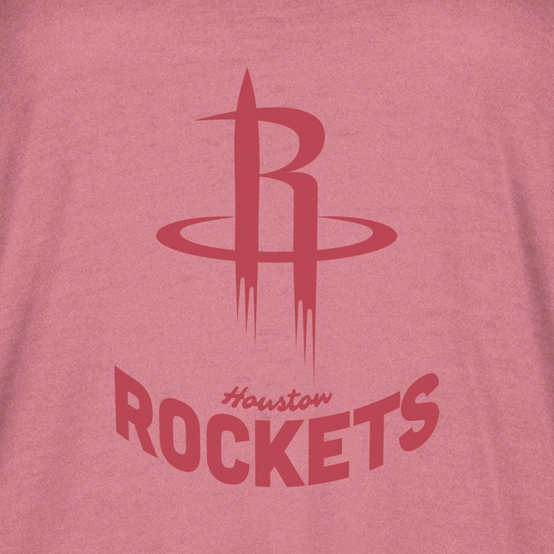 NBA Houston Rockets Women&#39;s Short Sleeve Vintage Logo Tonal Crew T-Shirt, 4 of 5